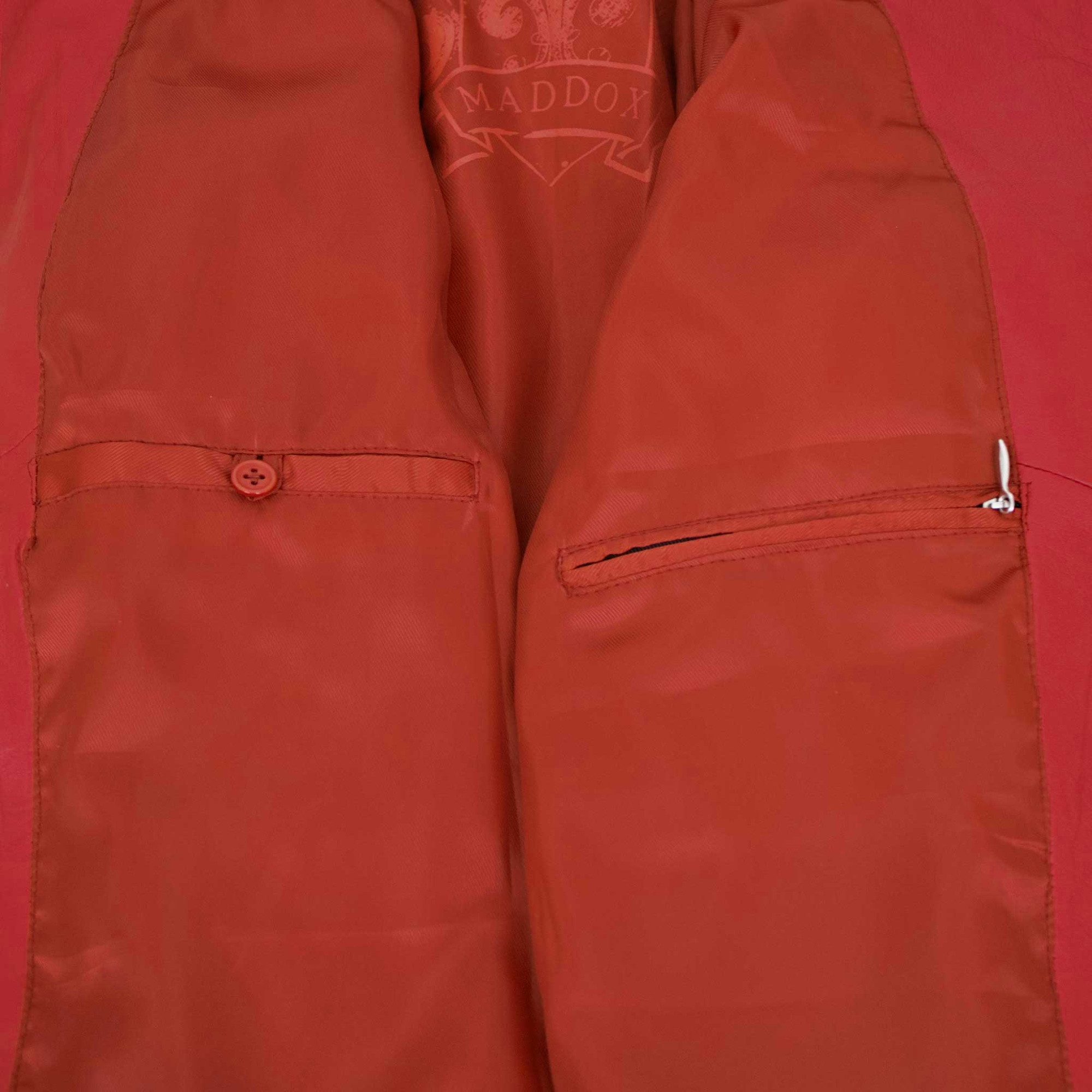 Maddox Lederjacke Diana MADDOX - Damen Lederjacke Lammnappa rot – Bild 5 von 5