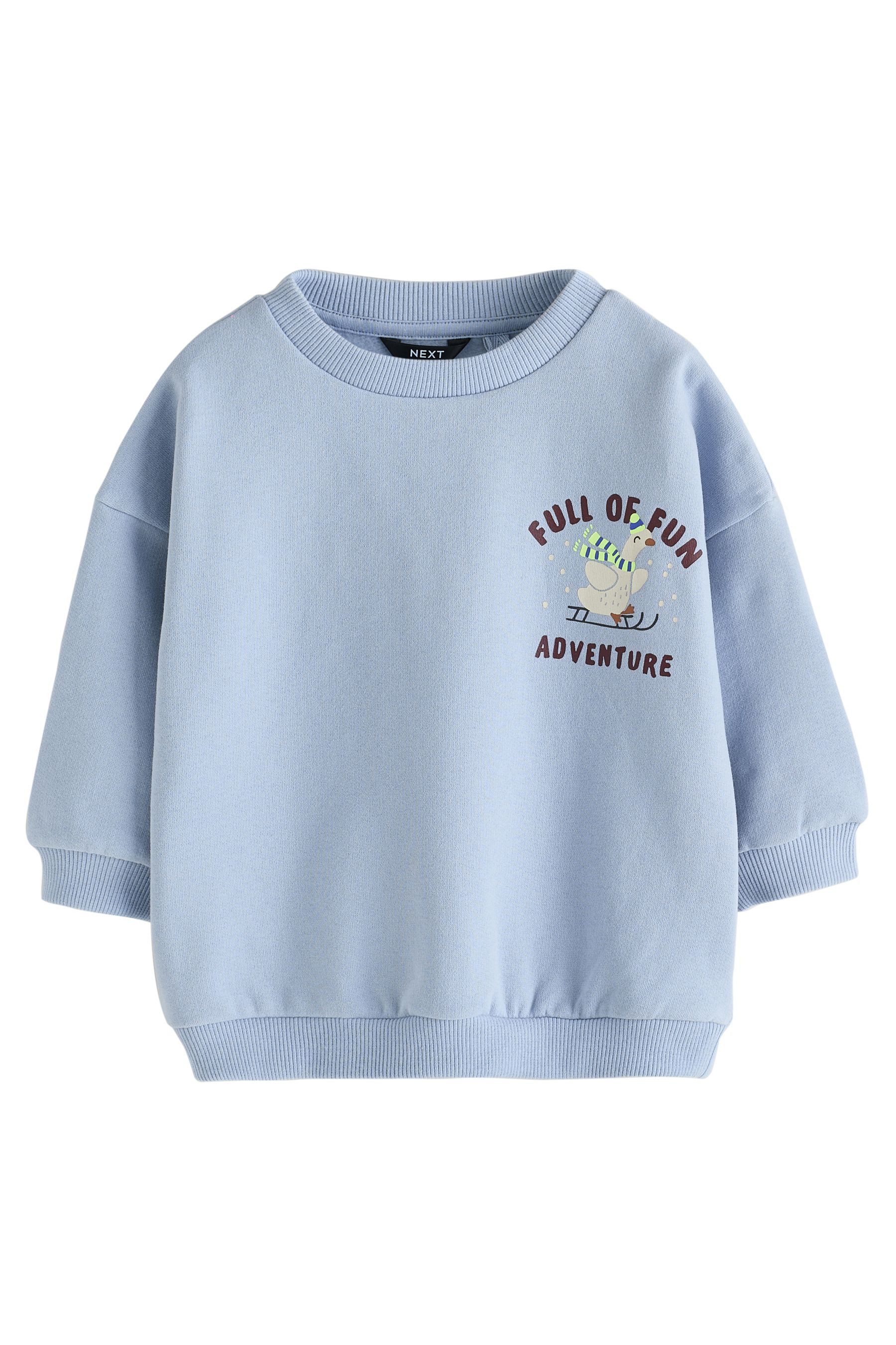 Next Sweater Rundhals-Sweatshirt mit Print (1-tlg)