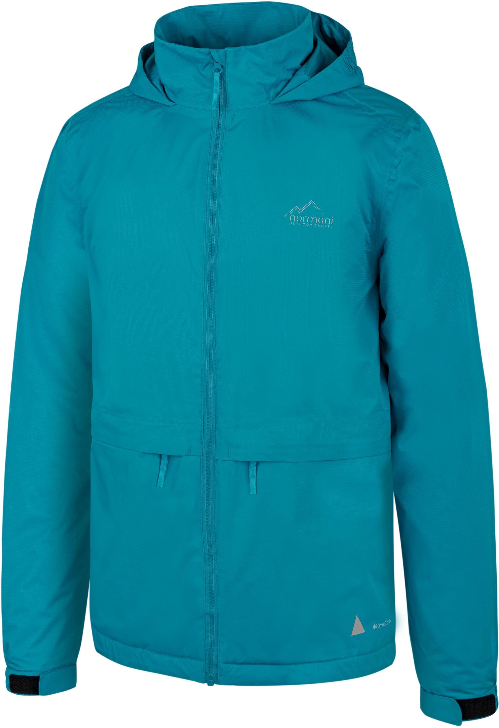 normani Regenjacke Kinder Regenjacke mit Fleecefutter Taunton Wasserdichte Softshelljacke mit Kapuze und Reflektoren