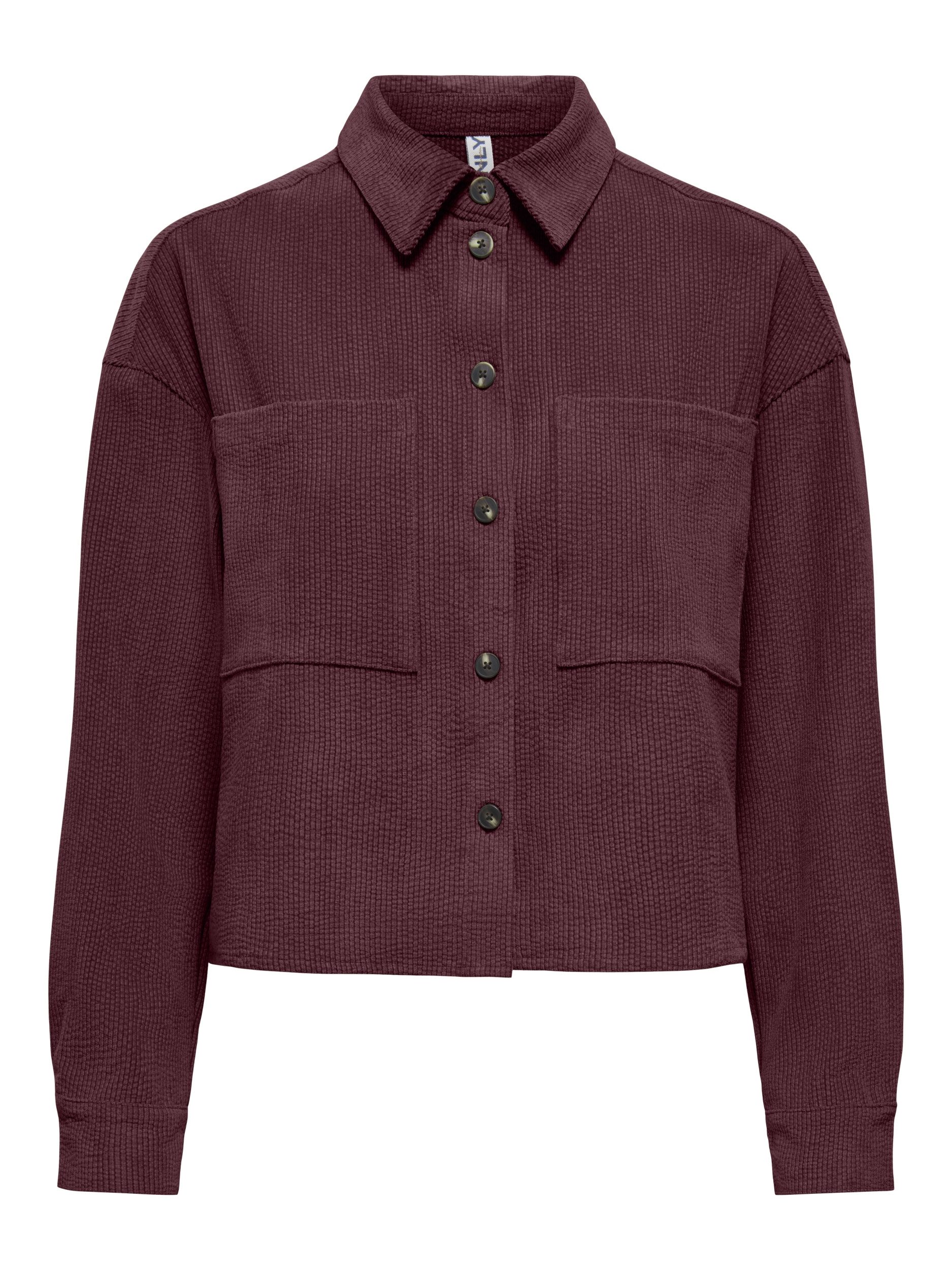 ONLY & SONS Blusenshirt ONLHANNA L/S CORD SHIRT PNT 186579 Port Royale