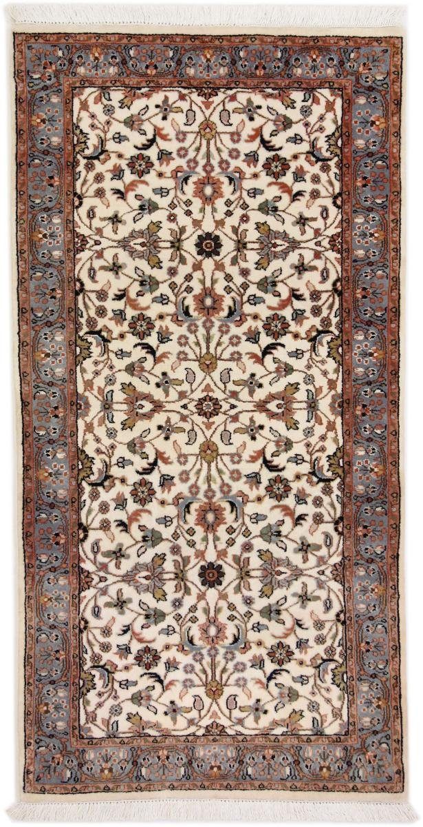 Orientteppich Indo Keshan 75x148 Handgeknüpfter Orientteppich Läufer, Nain Trading, rechteckig, Höhe: 12 mm
