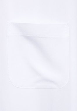 STREET ONE T-Shirt Street One T Shirt mit Brusttasche in White (1-tlg) Locker geschnitten