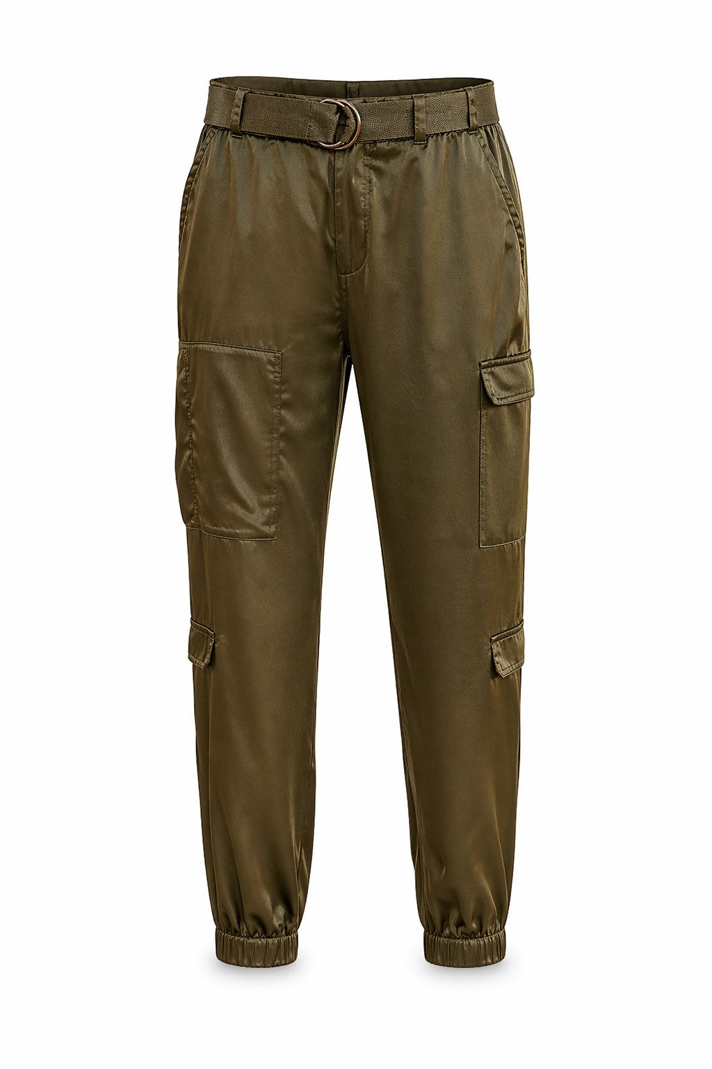 Stoffhose Ciara Steppin Hose - Hose Damen - Cargohose - lange Hose grün
