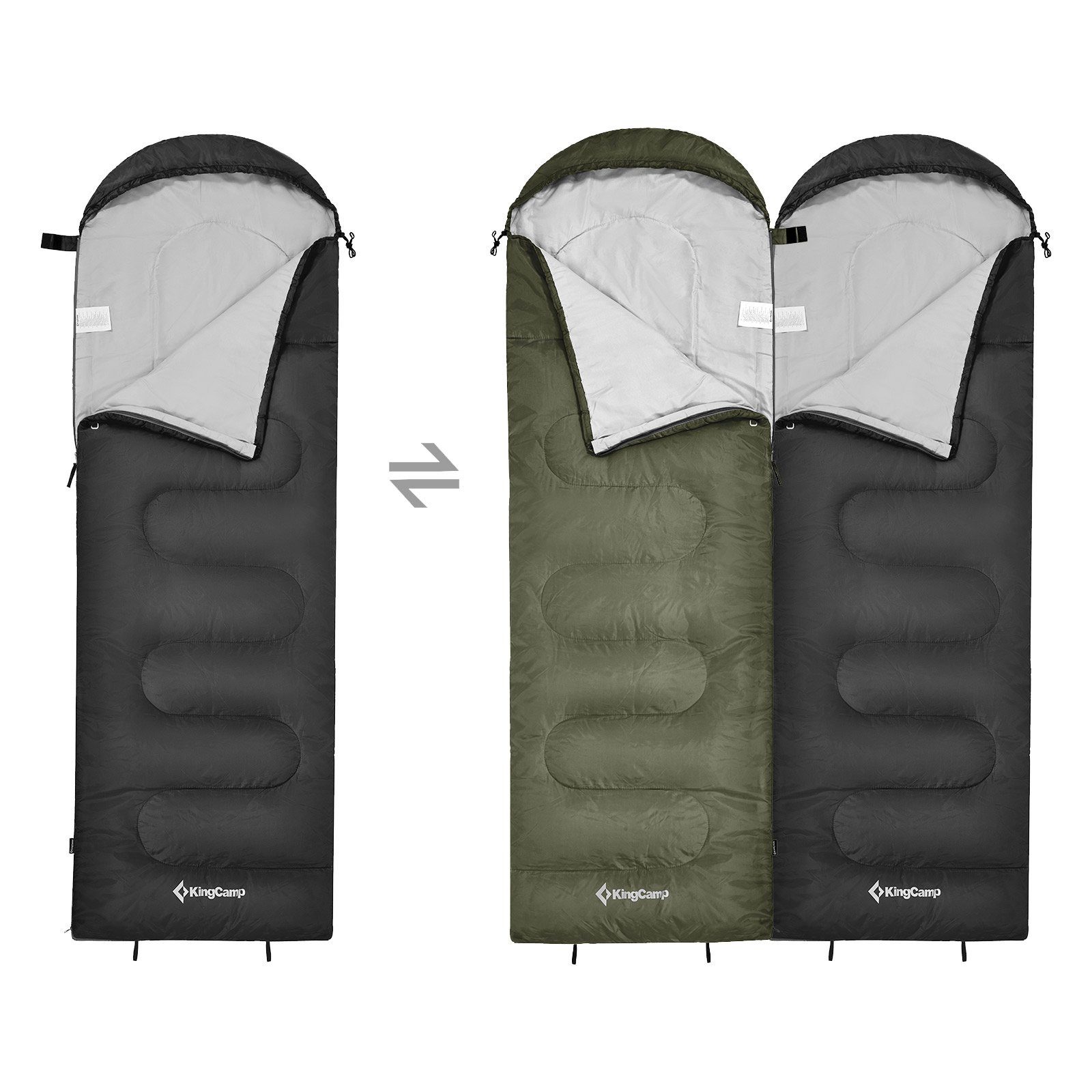 KingCamp Schlafsack Decken Schlafsack Oasis 250 Sommer - Camping Outdo