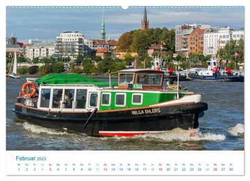 CALVENDO Wandkalender Auf der Elbe unterwegs (Premium, hochwertiger DIN A2 Wandkalender 2023, Kunstdruck in Hochglanz)