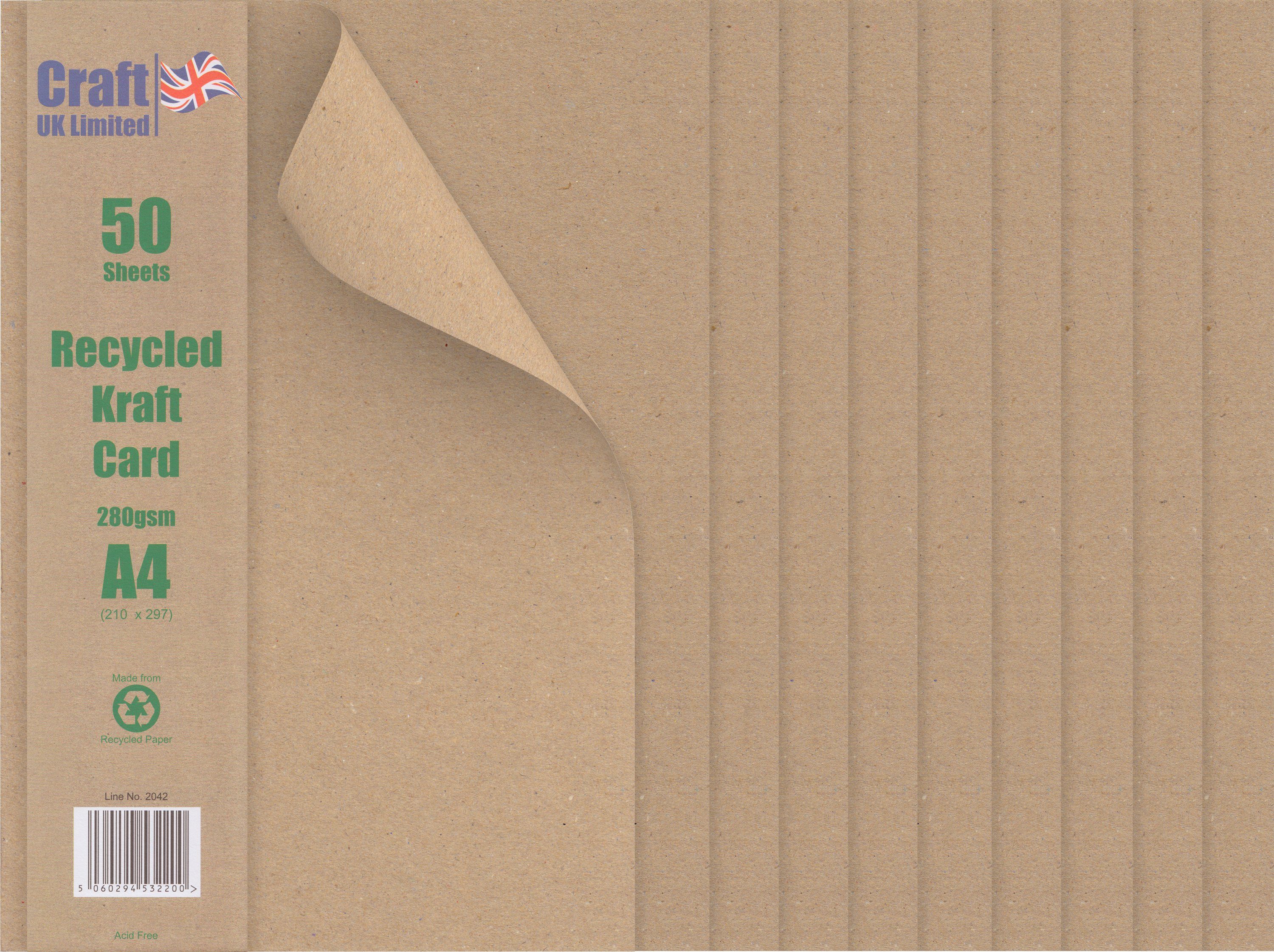 Craft UK Limited Kraftpapier ignore, 50 Blatt
