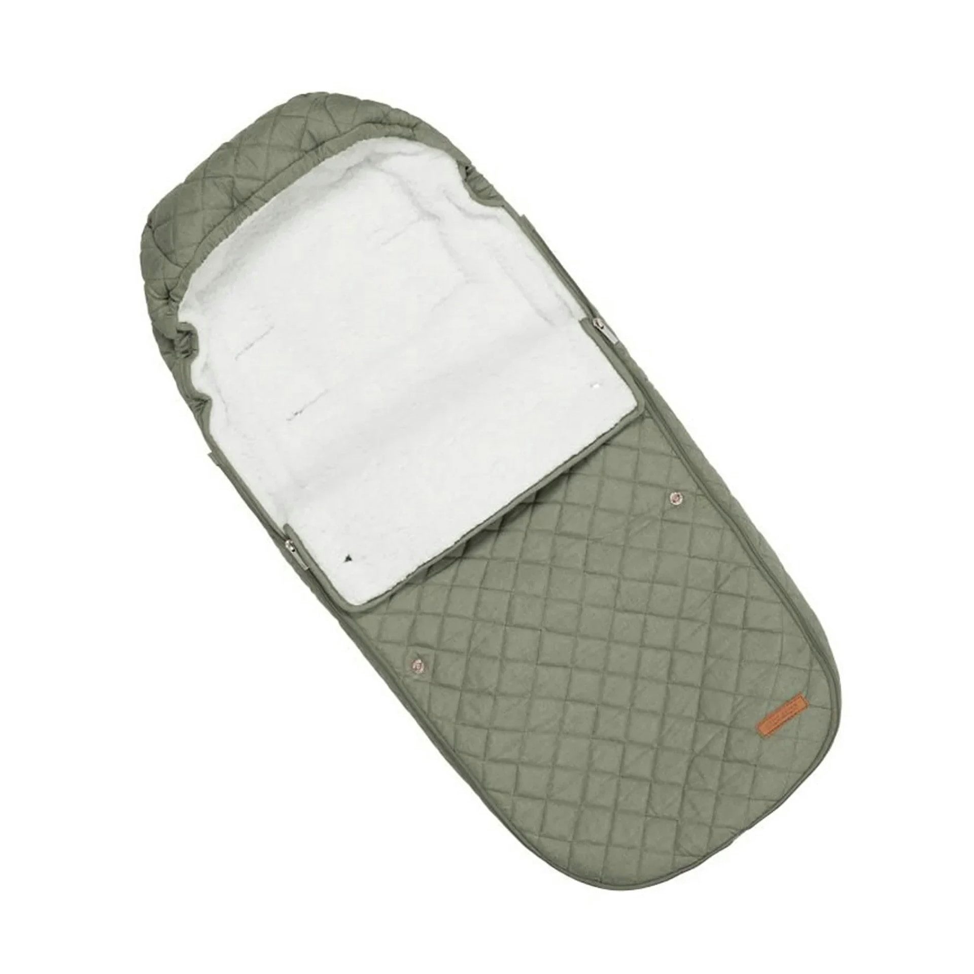 LITTLE DUTCH Fußsack Fußsack, Winterfußsack, Babyfußsack - fur Kinderwagen, Olive Grün