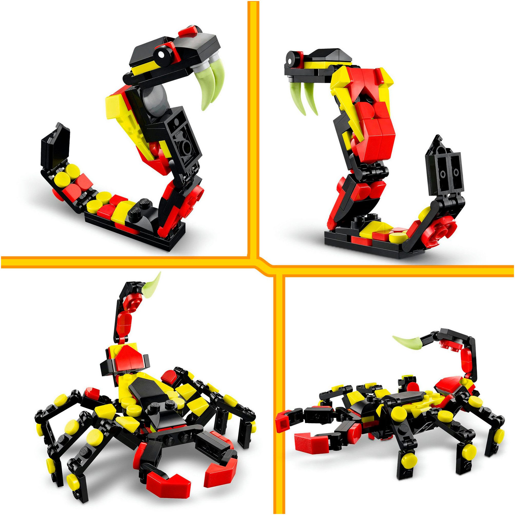 LEGO® Wilde Tiere: Überraschungsspinne (31159), LEGO Creator Konstruktionsspielsteine, (153 St), Made in Europe – Bild 5 von 5
