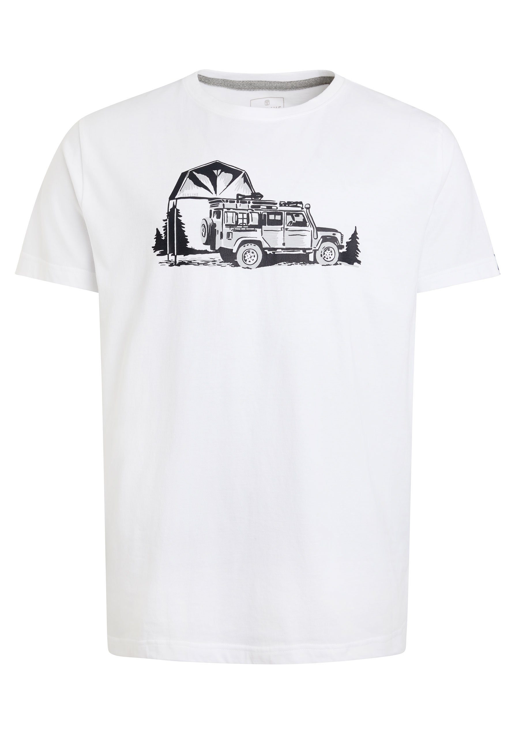 Auto T-Shirt Beside Mainstream White Elkline Brust Print