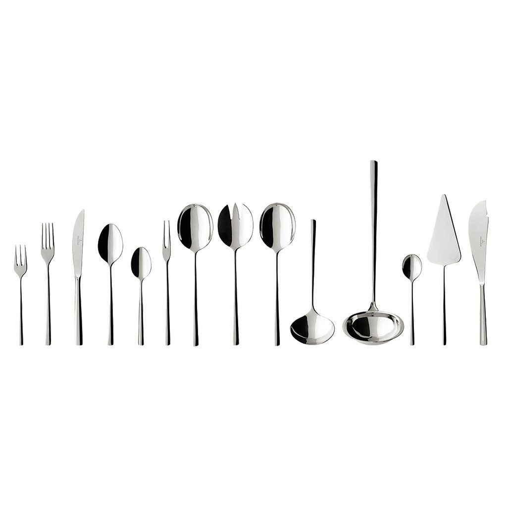 Villeroy & Boch Besteck-Set Piemont Tafelbesteck, 70-teilig, für 12 Personen (70-tlg), 12 Personen, Edelstahl