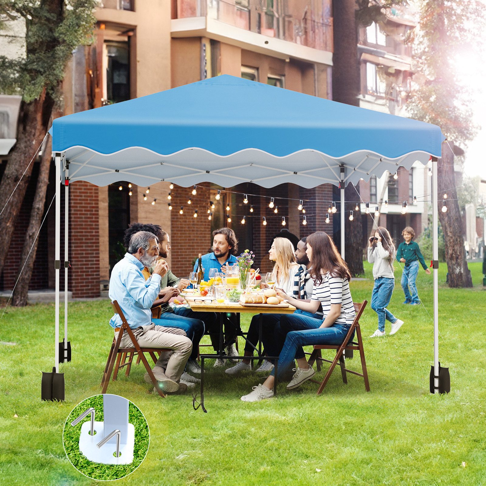 TLGREEN Faltpavillon 3x3 Gartenpavillon, Wasserdicht Partyzelt günstig online kaufen