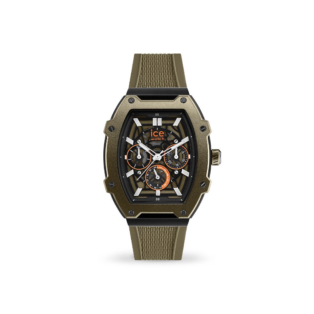 ice-watch Quarzuhr Ice-Watch Ice Boliday Khaki Black Skel (M) 024369, Hochwertiges Produkt mit zeitlosem Design, sorgfältiger Verarbeitung