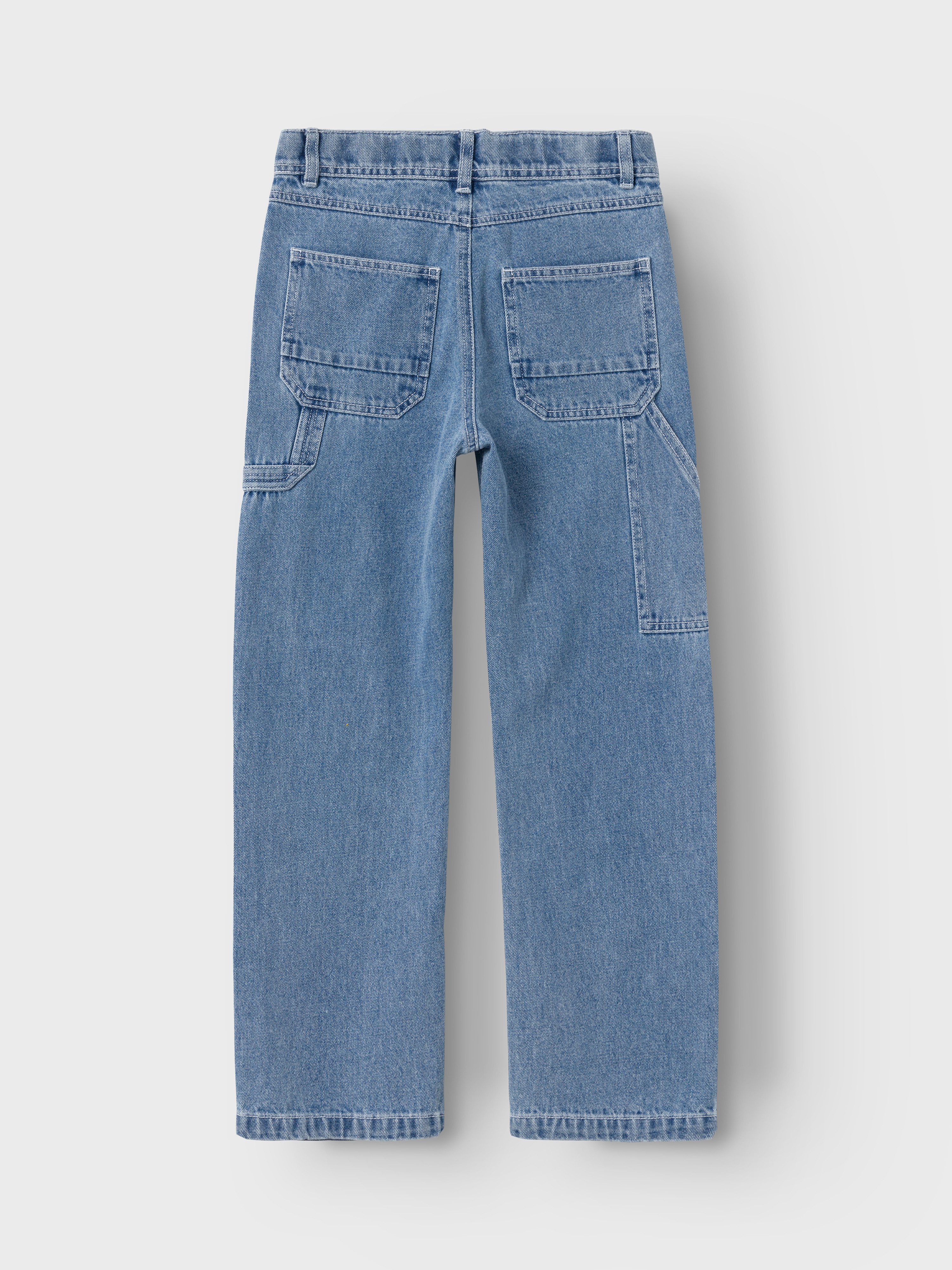 Name It 5-Pocket-Jeans NKMRYAN für Jungen mit geradem Bein und 5-Pocket-Style unifarben, casual, straight fit, Baumwolle, Denim