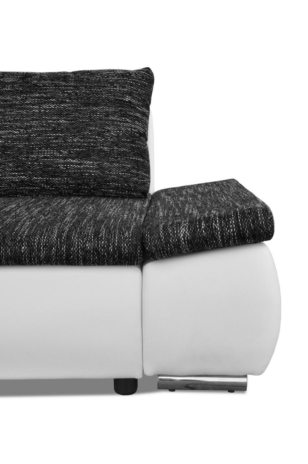 Sofas, Leder Couch Made Modernes Ecksofa L-form Sofa Bettfunktion in Europe JVmoebel Designer
