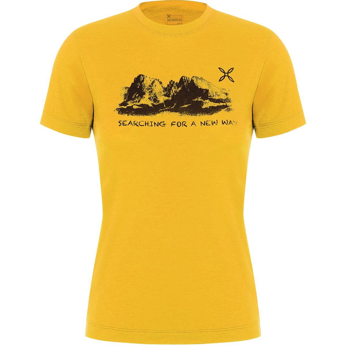 MONTURA Kurzarmshirt Peaks Merino T-shirt Woman Natürliche Wärmeregulierung und Atmungsaktivität für Klettertouren