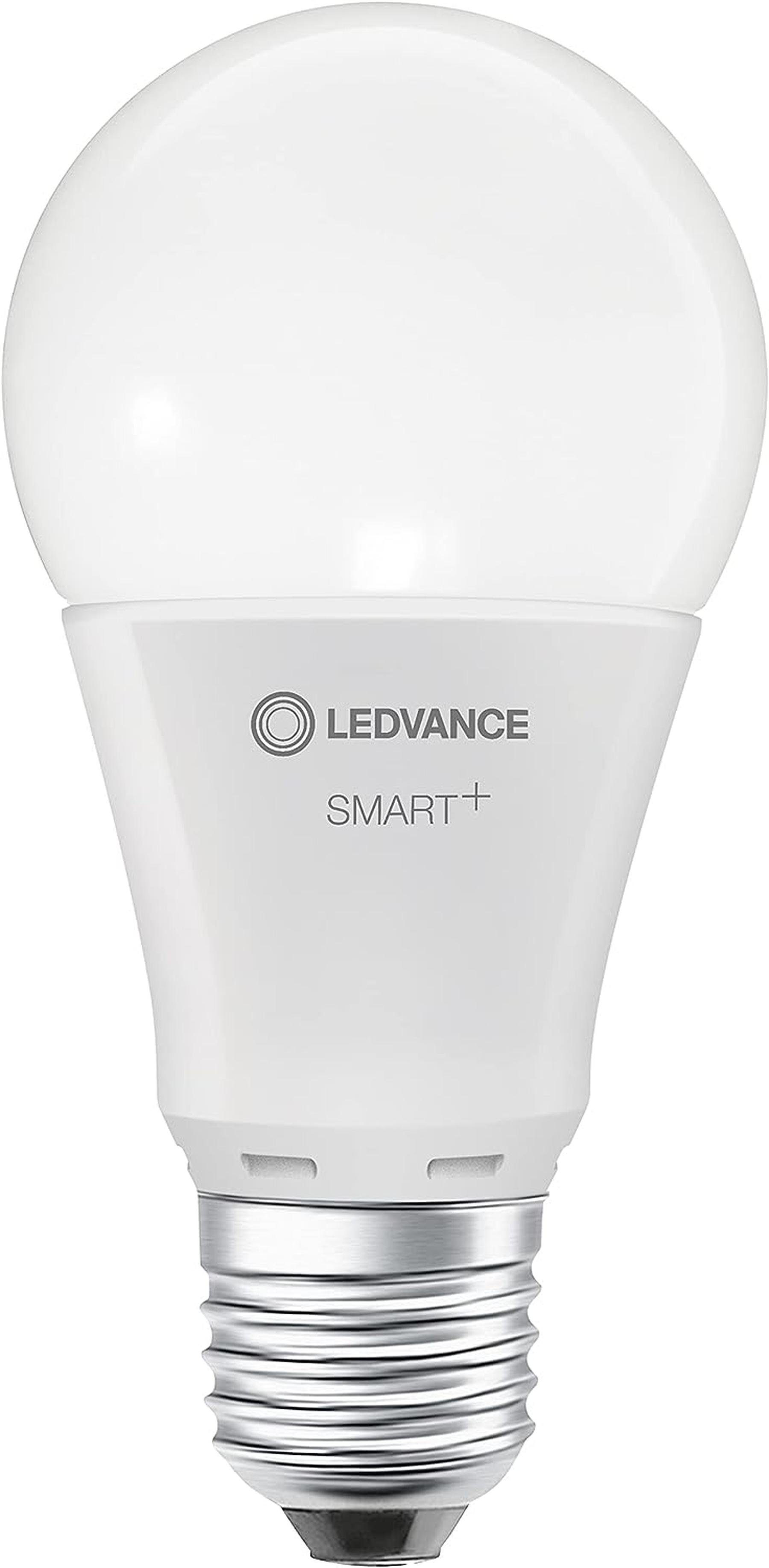 Ledvance LED-Leuchtmittel Smart+ E27 LED WiFi Lampe 9,5W Glühbirne warmweiß dimmbar [3er], E27, Warmweiss, Dimmbar, Energiesparend, Mattiert