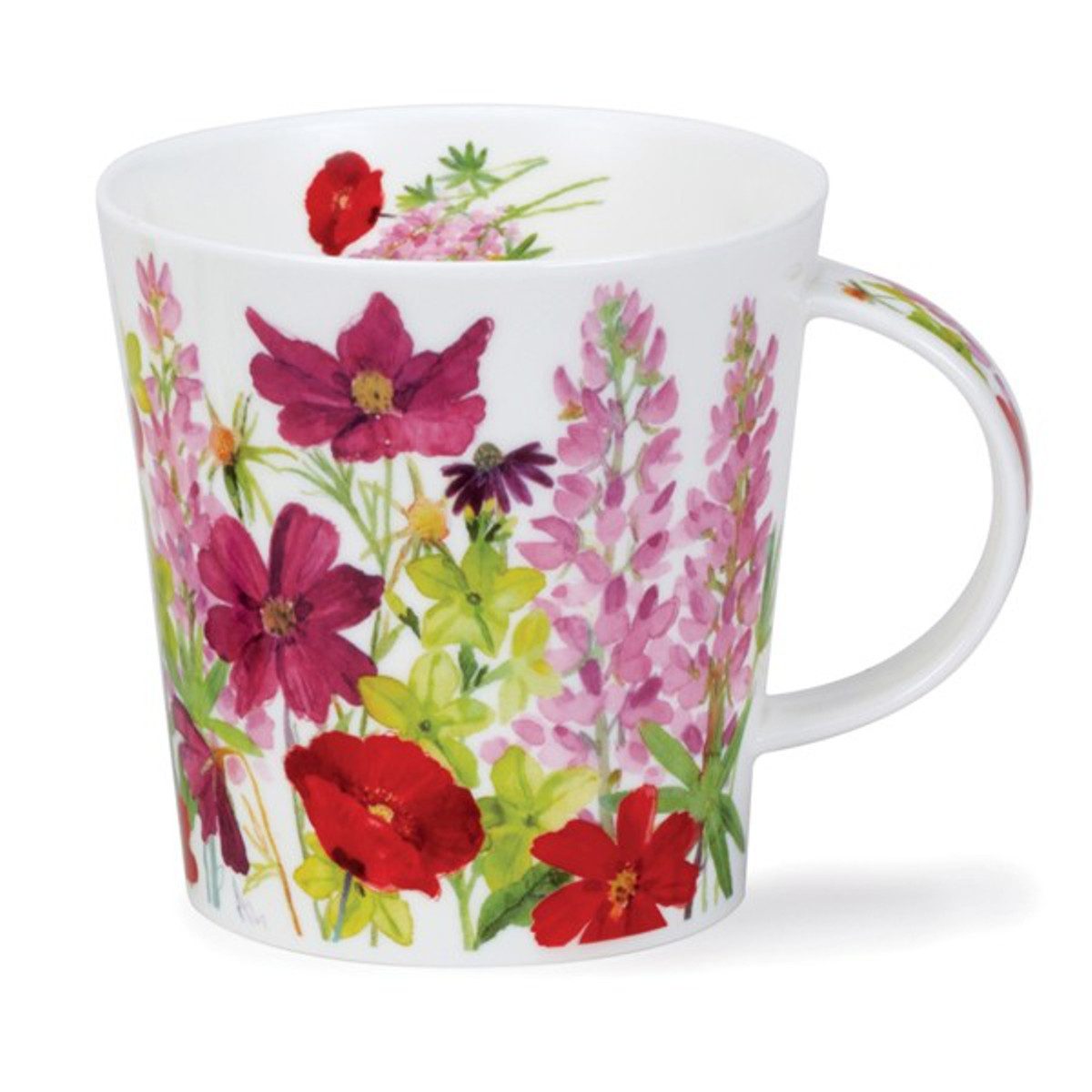 Dunoon Tasse Cottage Border pink Cairngorm Größe 0,48 l Fine Bone China Porzellan, 1-tlg.