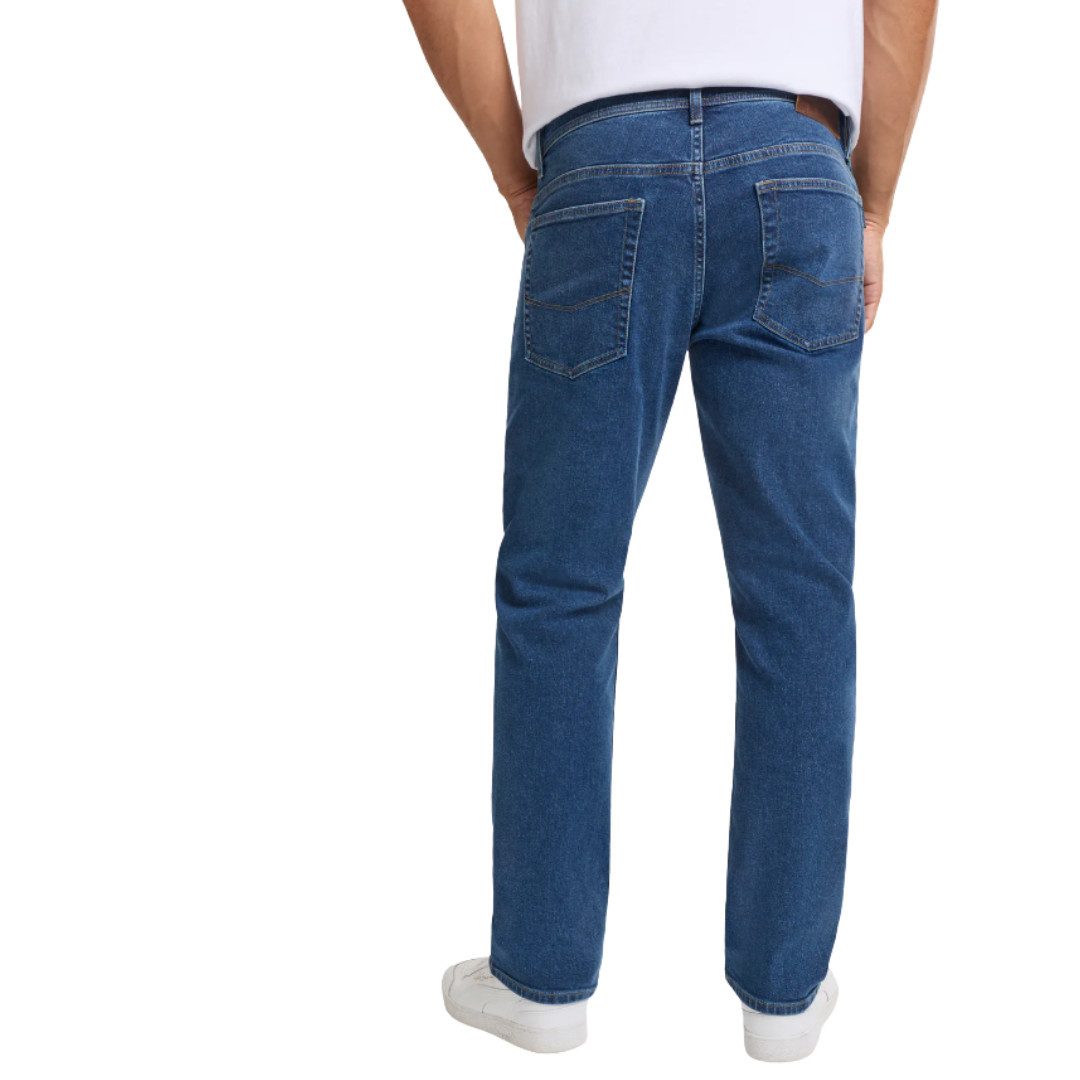 CROSS JEANS® Regular-fit-Jeans Dylan E195-160 Dark Blue 5-Pocket Style