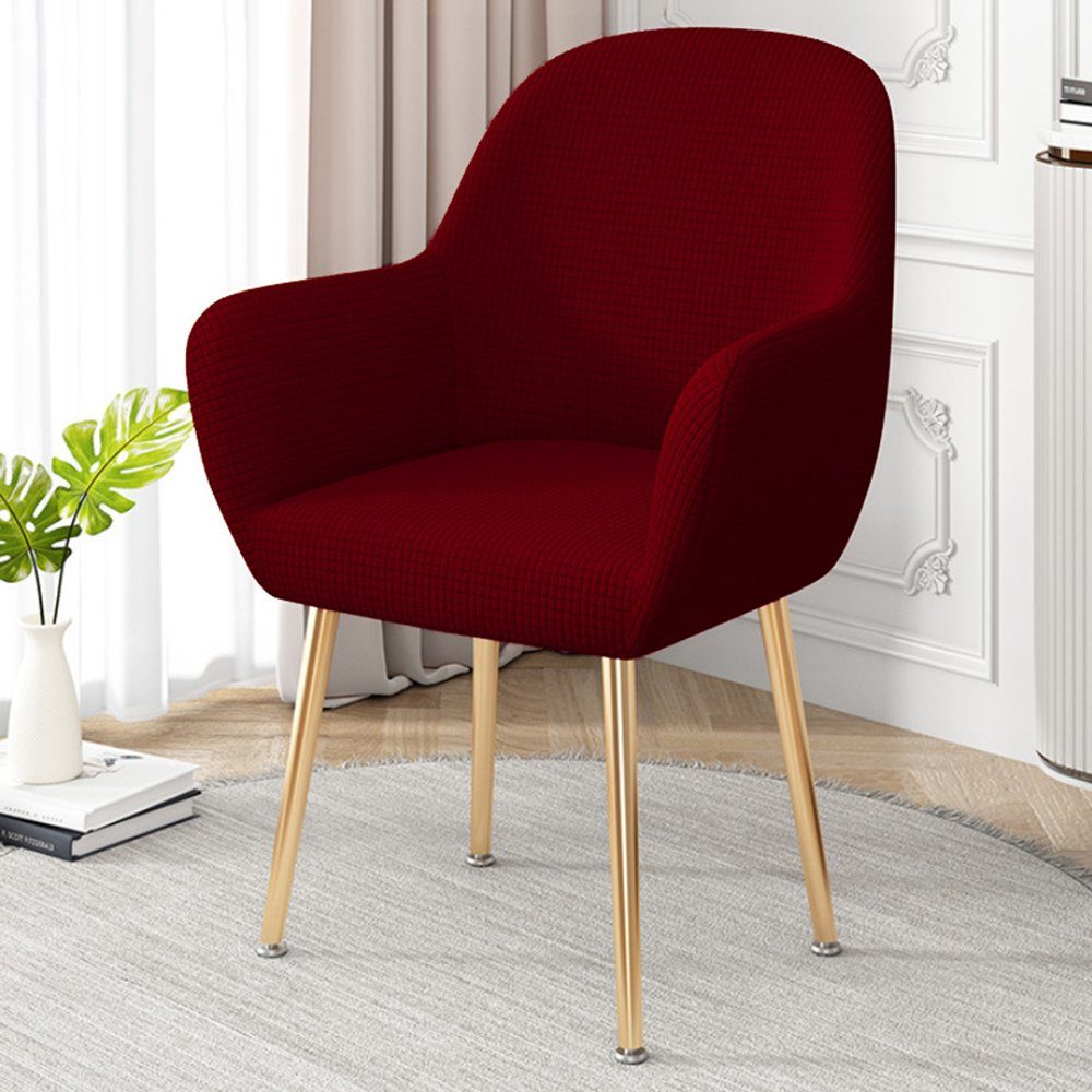 Stuhlhusse Stretch Stuhlbezug Stuhl Abdeckung Schonbezug für Esszimmer, Büro, Coonoor