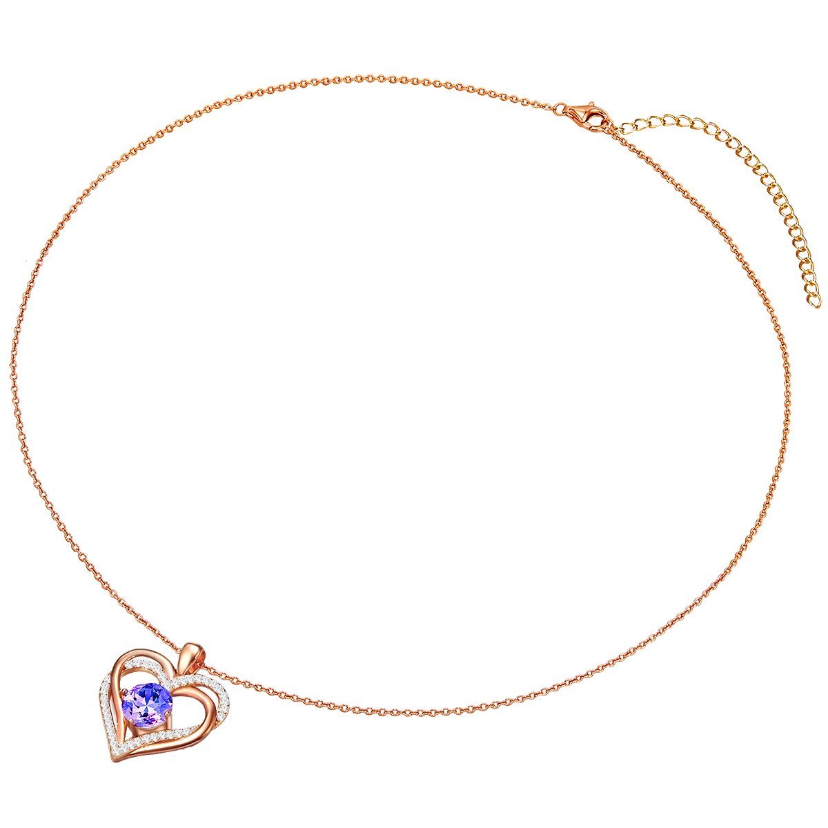 Rafaela Donata Collier Herz roségold, verziert mit Kristallen von Swarovski®