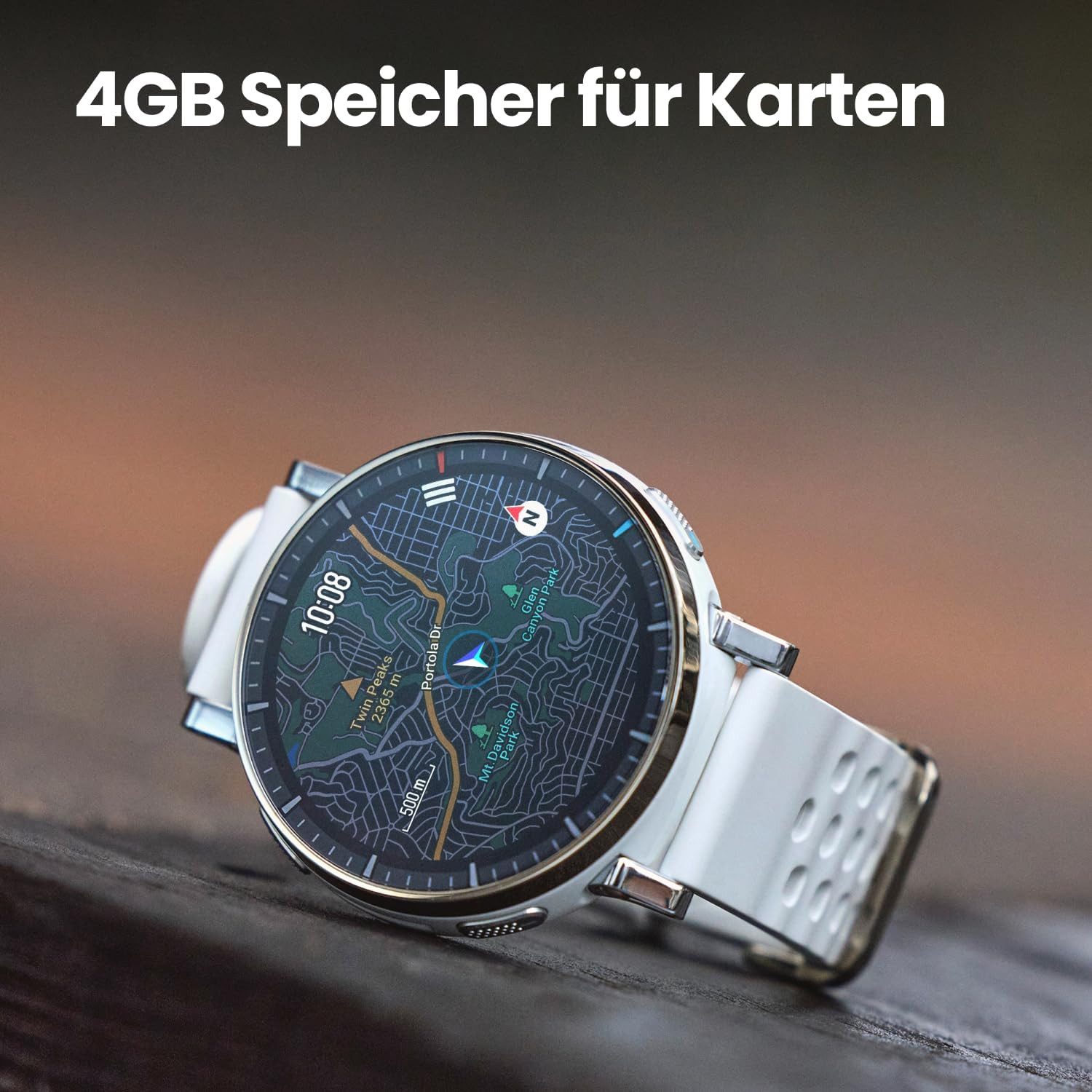 Amazfit Herren"s Präzises GPS & Gesundheitsmonitor für Training & Alltag Smartwatch (1,32 Zoll, Android/iOS), Lauf- und Outdoorbegleiter mit Herzfrequenz, SPO2 & IP68 Schutz