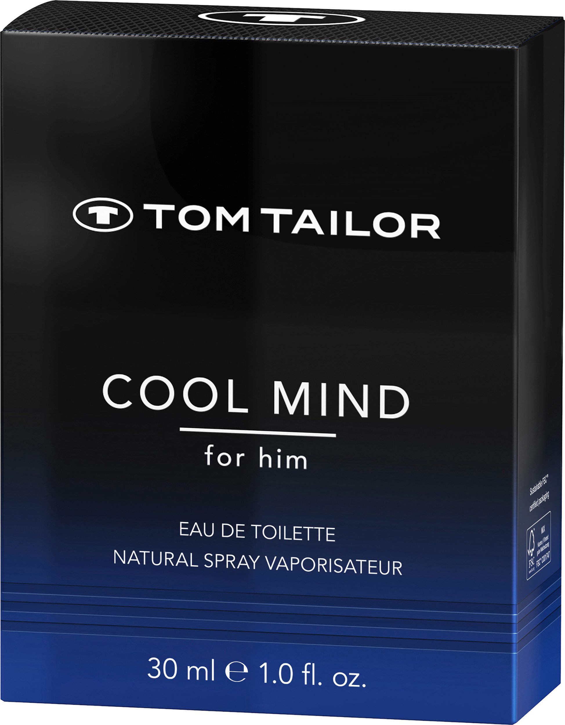 TOM TAILOR Eau de Toilette COOL MIND, orientalische Duftrichtung, Kopfnote aus Zimt und Ananas
