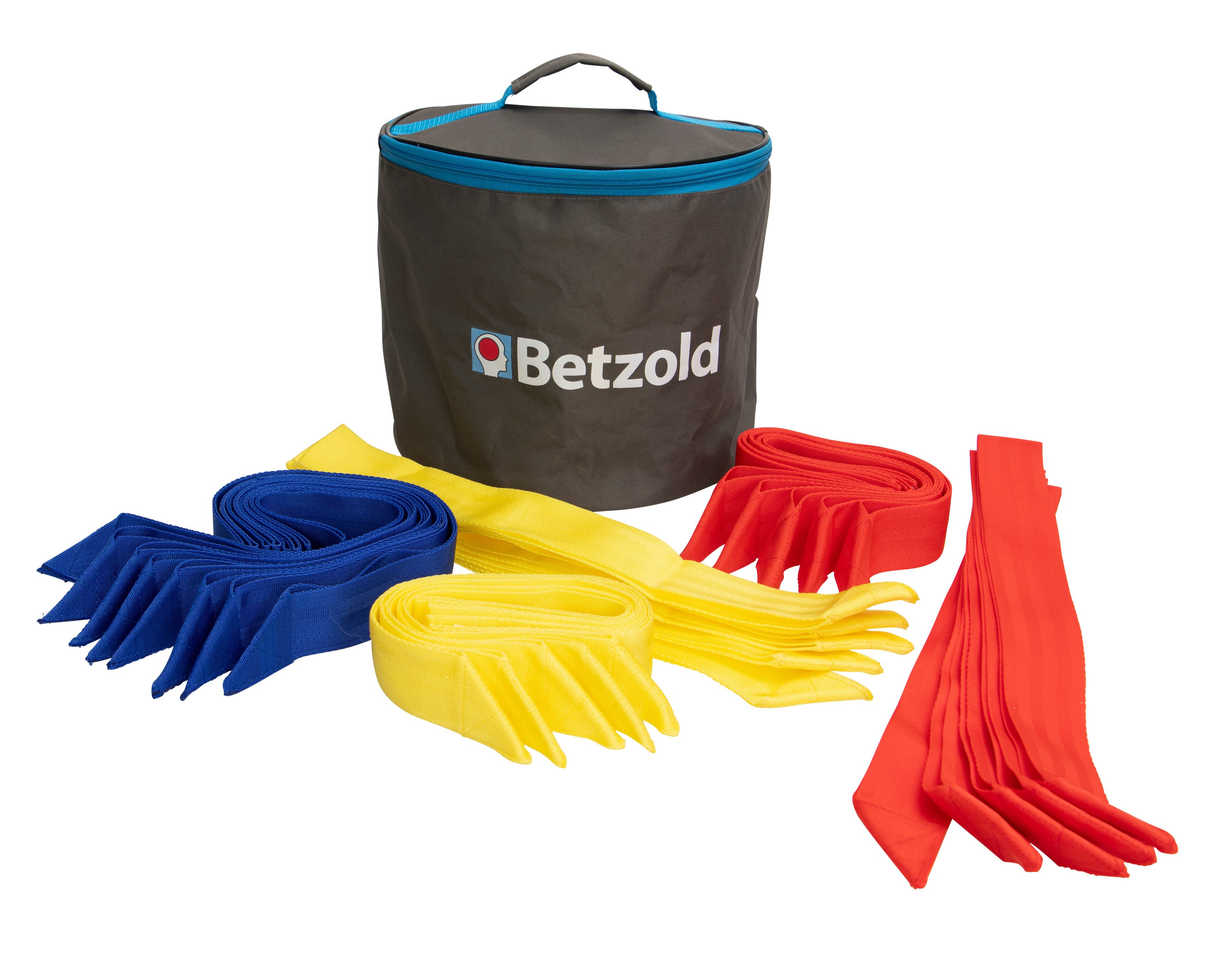 Betzold Trainingsleibchen Mannschaftsbänder-Set - 30 Stück 3 Farben Teambänder