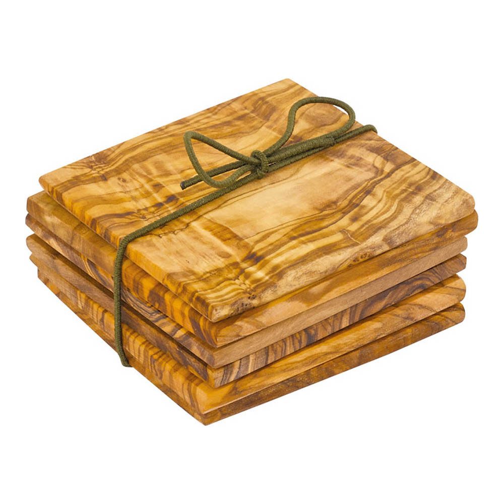 Bürstenhaus Redecker Tassenuntersetzer 6 Подставки - Olivenholz