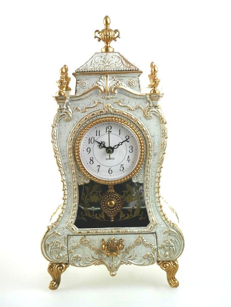 Musicboxworld Spieluhr Kaminuhr weiss günstig online kaufen