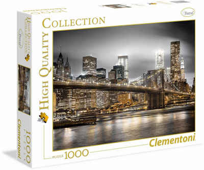 Clementoni® Puzzle High Quality Collection, New York Skyline, 1000 Puzzleteile, Made in Europe, FSC® - schützt Wald - weltweit