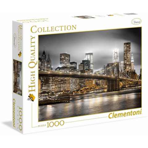 Clementoni® Puzzle High Quality Collection, New York Skyline, 1000 Puzzleteile, Made in Europe, FSC® - schützt Wald - weltweit