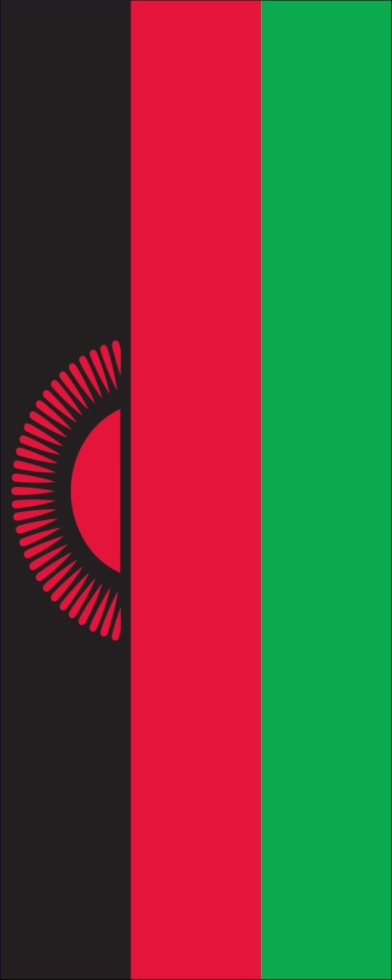 flaggenmeer Flagge Flagge Malawi 110 g/m² Hochformat | Fahnen