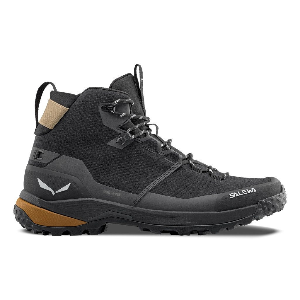 Salewa Puez Mid Powertex (Trekking, wasserdicht, atmungsaktiv) schwarz Herren Wanderschuh