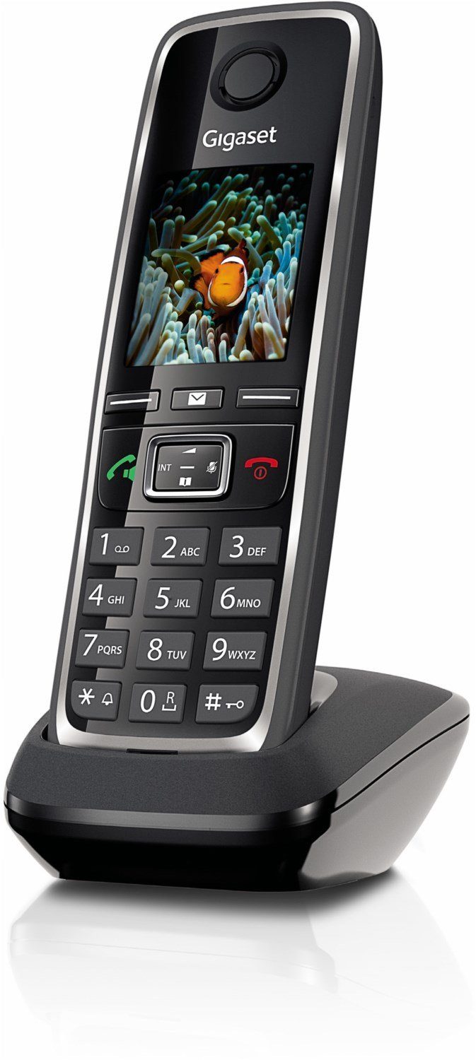 Freisprechen Schnurloses Duo & GIGASET C530HX Mobilteile & DECT DECT-Telefon (Mobilteile: Babyphone) 2, schwarz Gigaset TFT-Farbdisplay