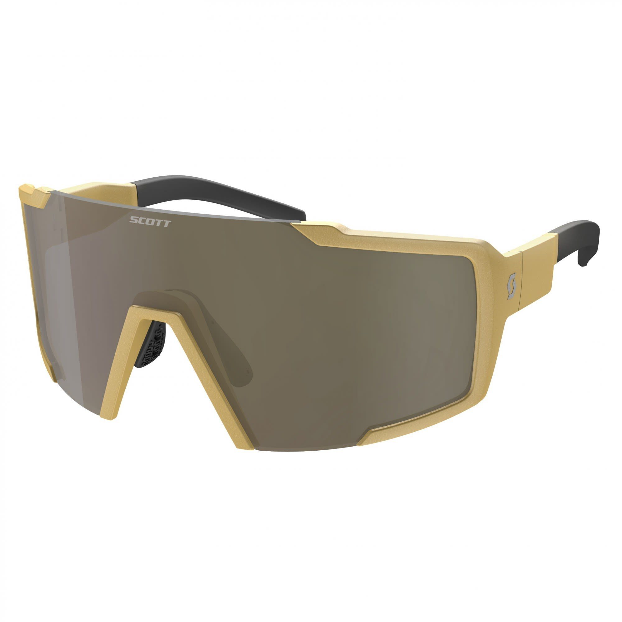 Scott Fahrradbrille Scott Shield Sunglasses Accessoires Gold - Bronze Chrome