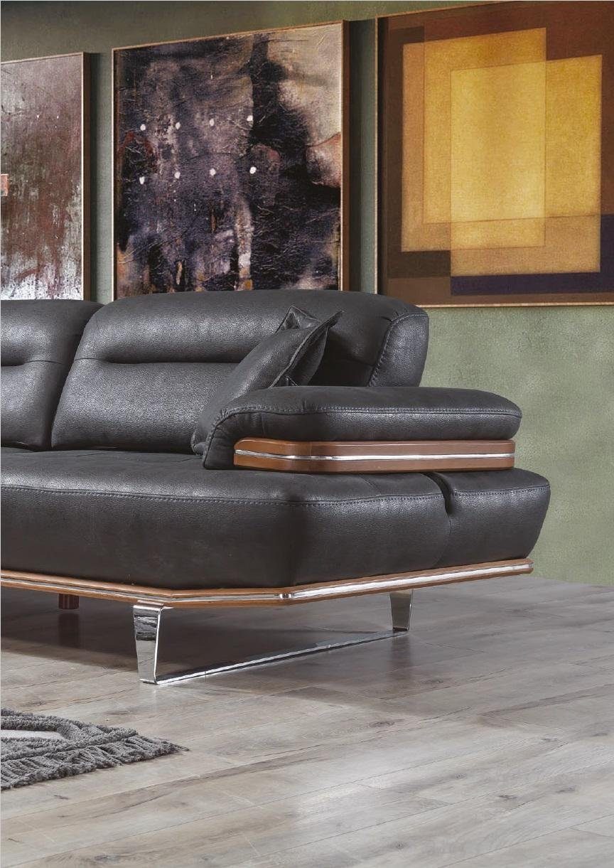 Stil, Couch Möbel Sofa Dreisitzer Sofas Sitz in Made 1 Leder Teile, Design Luxus Sofa Europa 3 JVmoebel Sitz