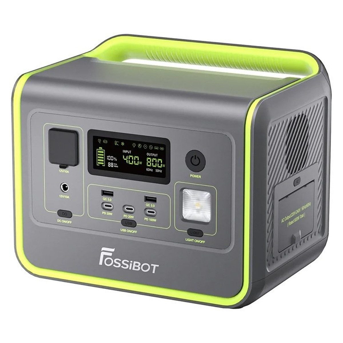 Fossibot FOSSIBOT F800 800-W-Ladestation (grün) Powerstation