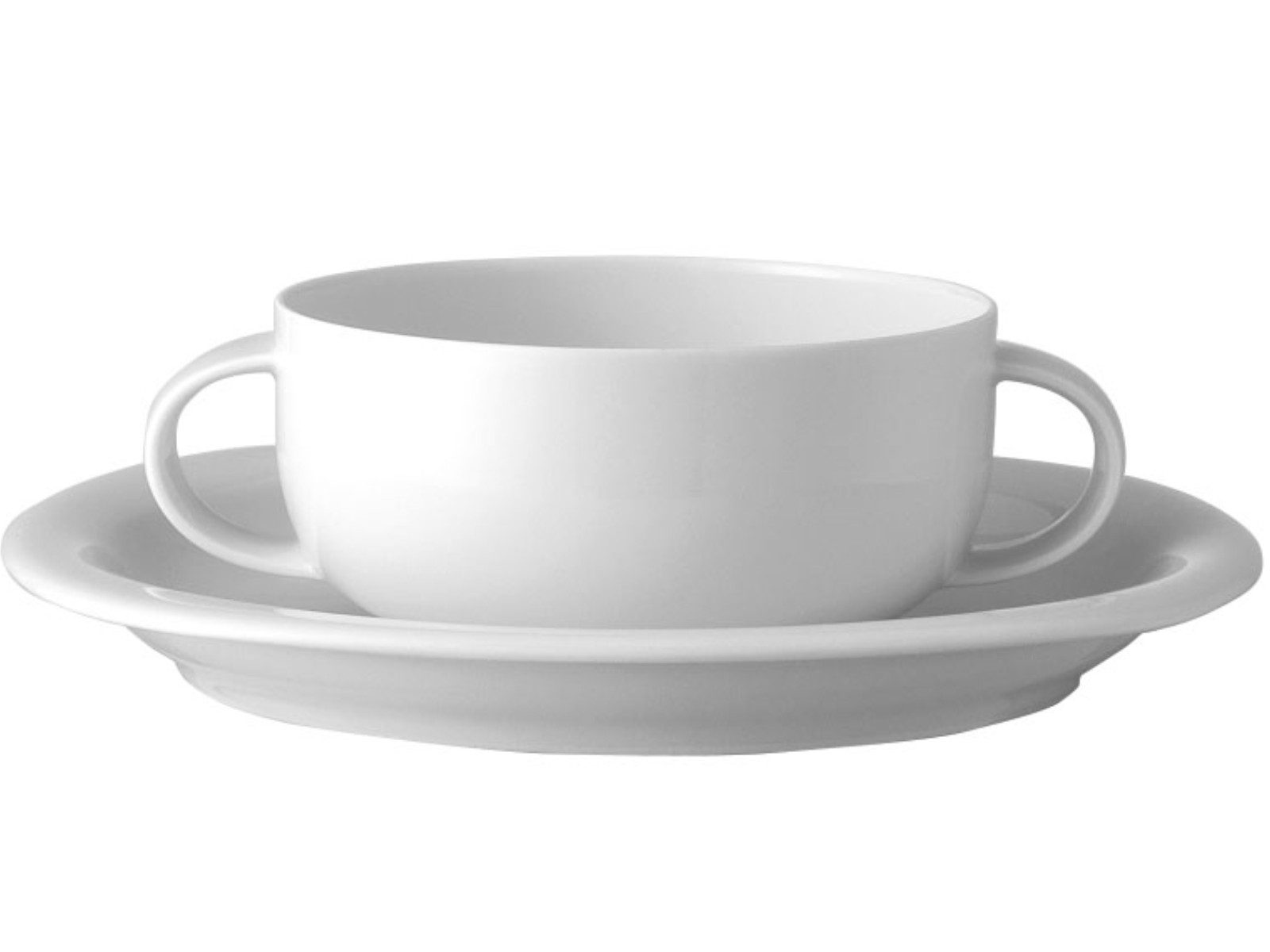 Rosenthal Suppenschale Suomi Weiss Suppentasse 2tlg., Porzellan, (Suppentassen)
