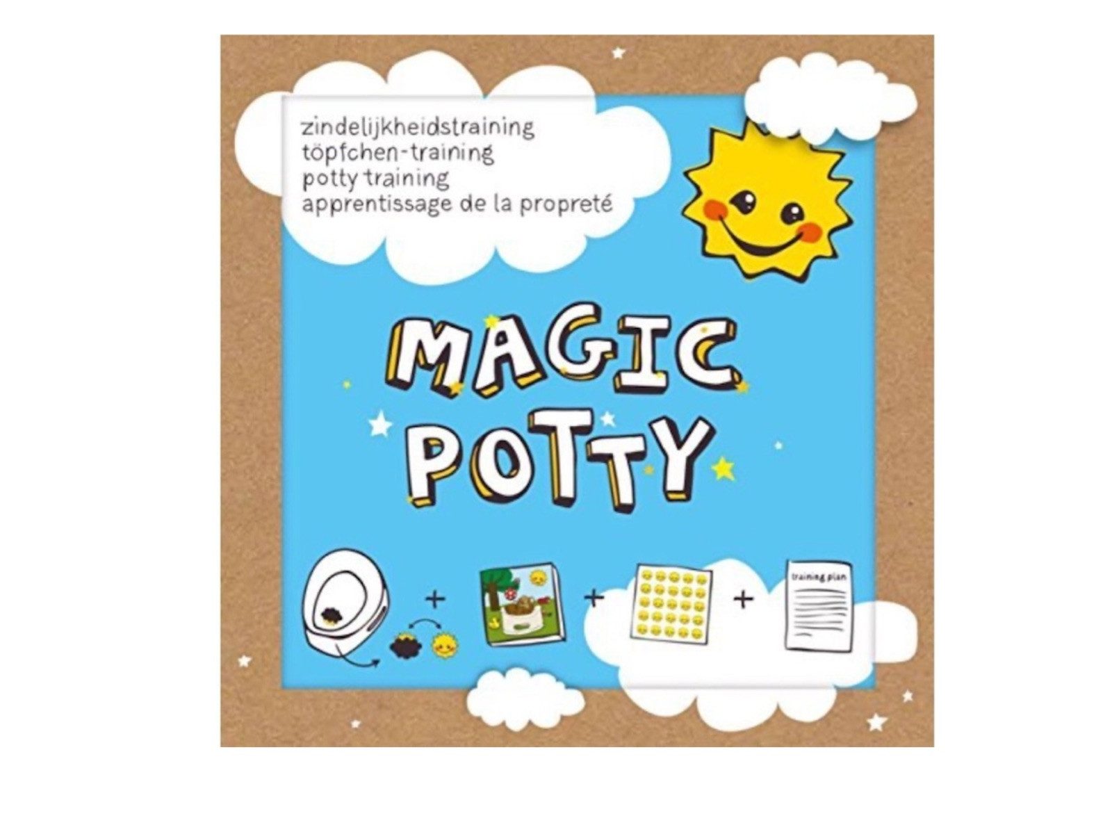 Sticker Magic Potty Töpfchentraining bunte Sticker Baby Pflege