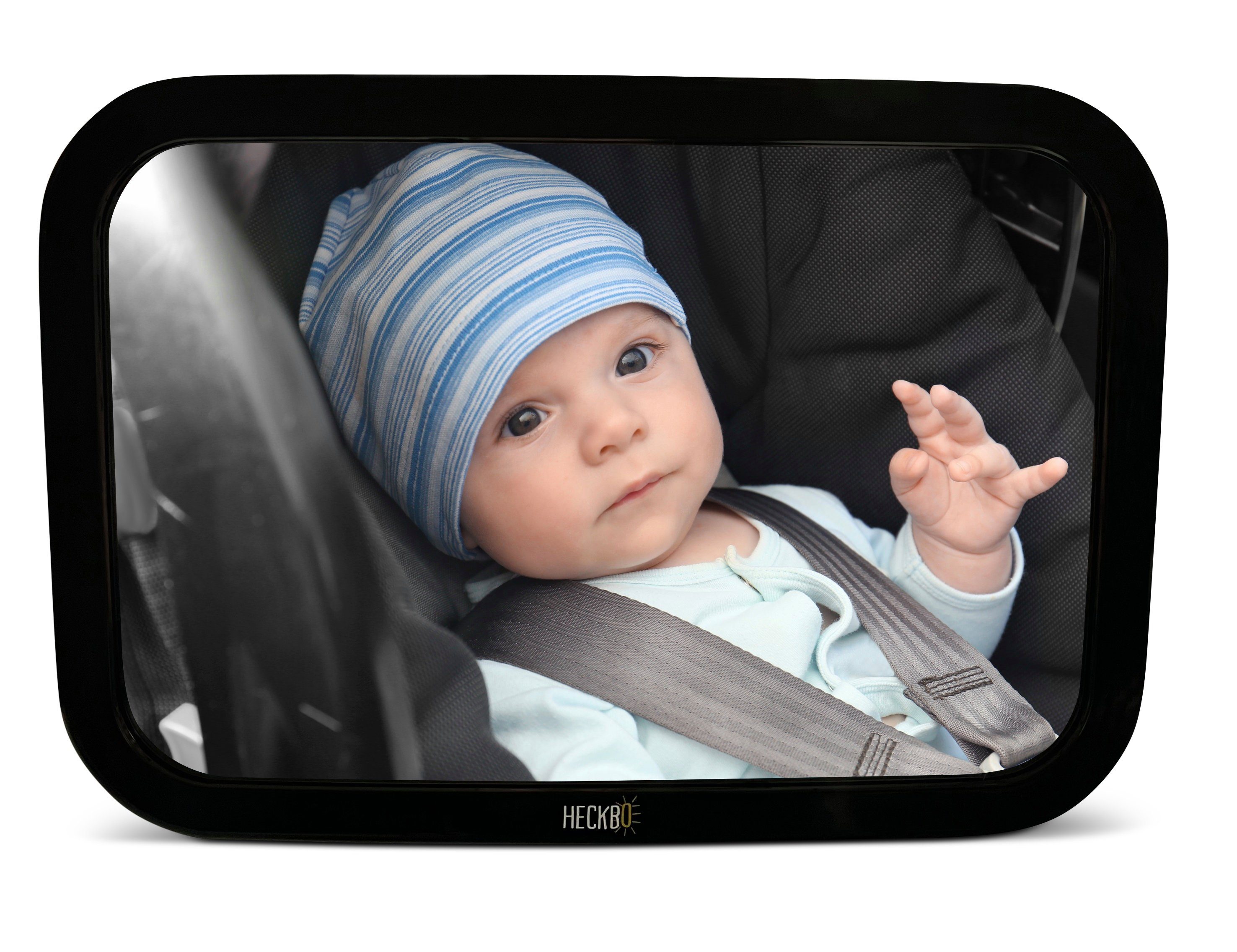 Spiegel Babyschale Baby für Babyspiegel Auto bruchsicherer HECKBO Auto-Rückspiegel