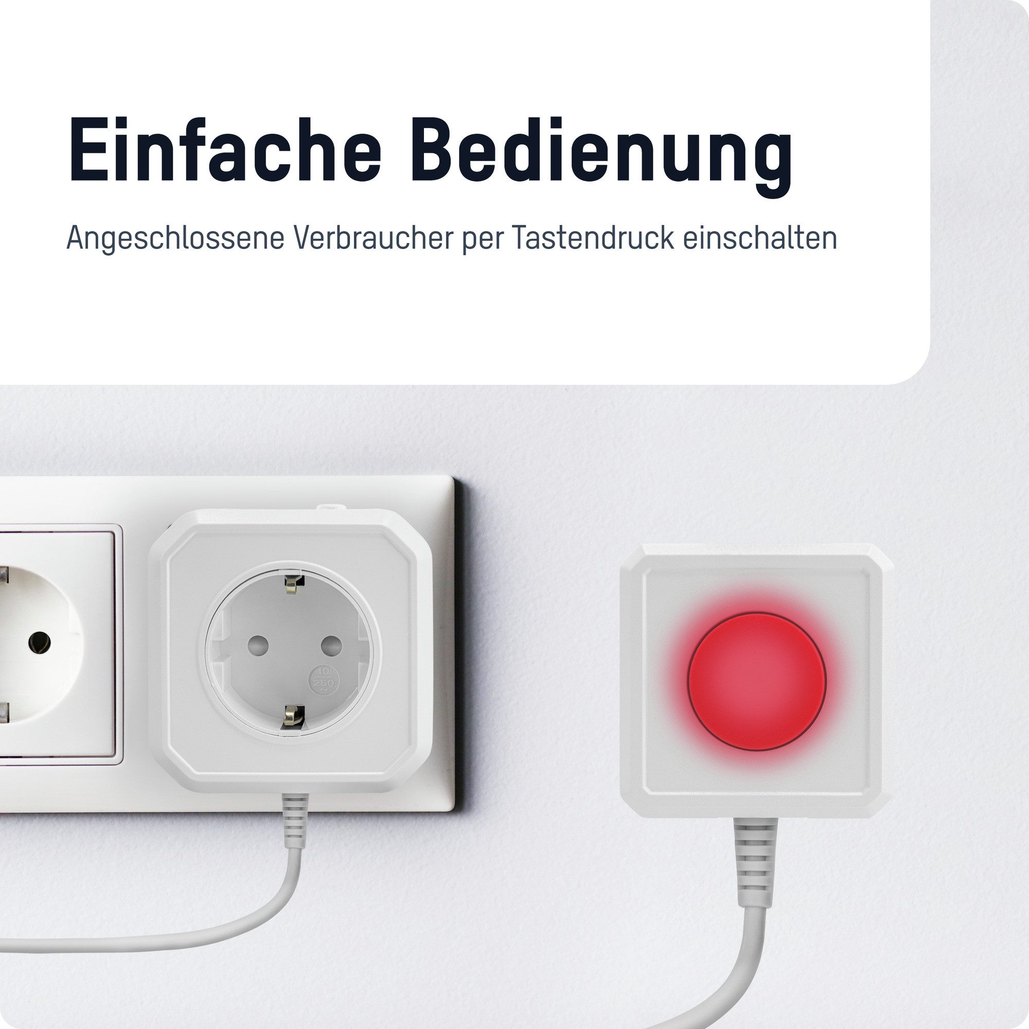 ANSMANN AG Funksteckdose Steckdosenadapter energiesparend, programmierbare Steckdose