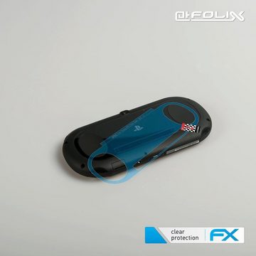 atFoliX Schutzfolie Displayschutz für Sony PlayStation Vita Slim, (3er Set), Ultraklar und hartbeschichtet
