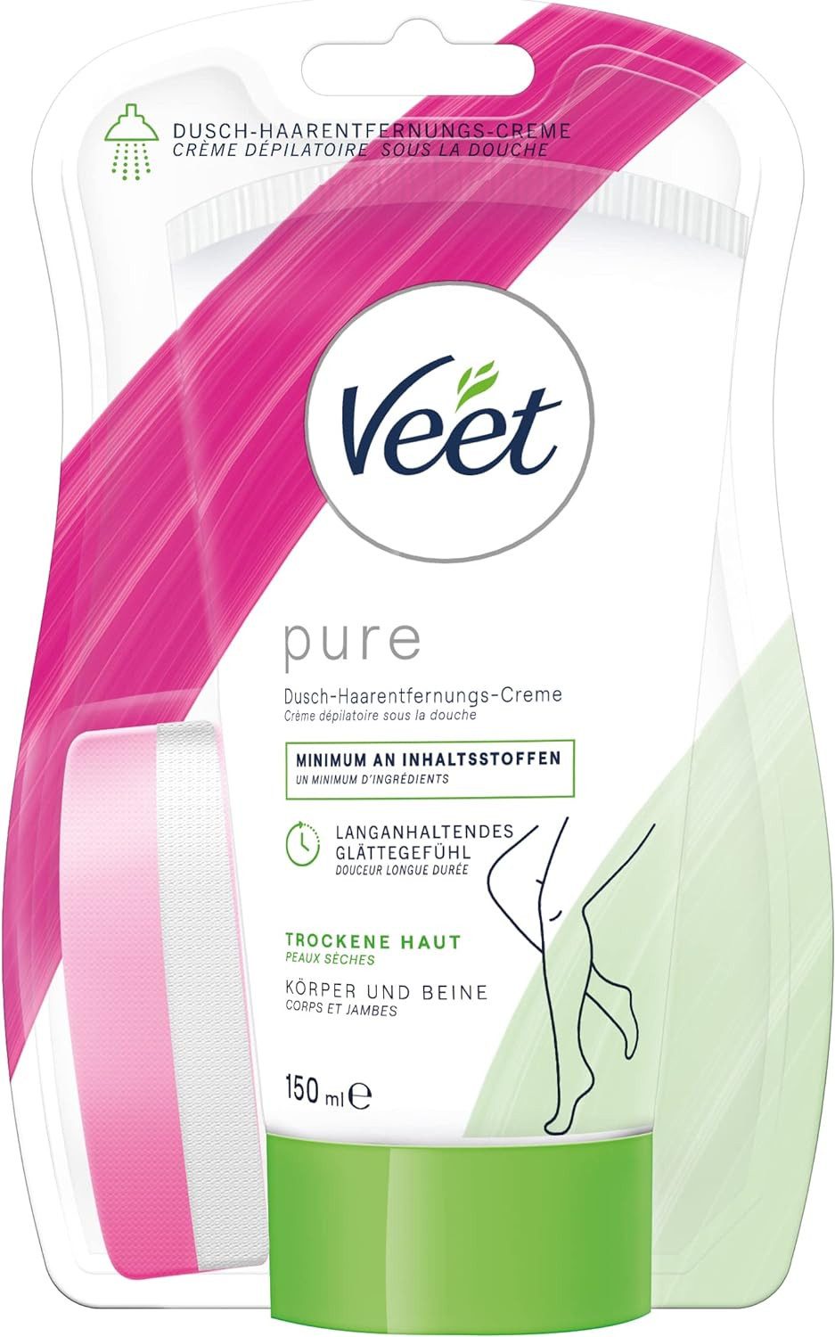 Enthaarungscreme pure für Körper, Arme & Beine 150 ml