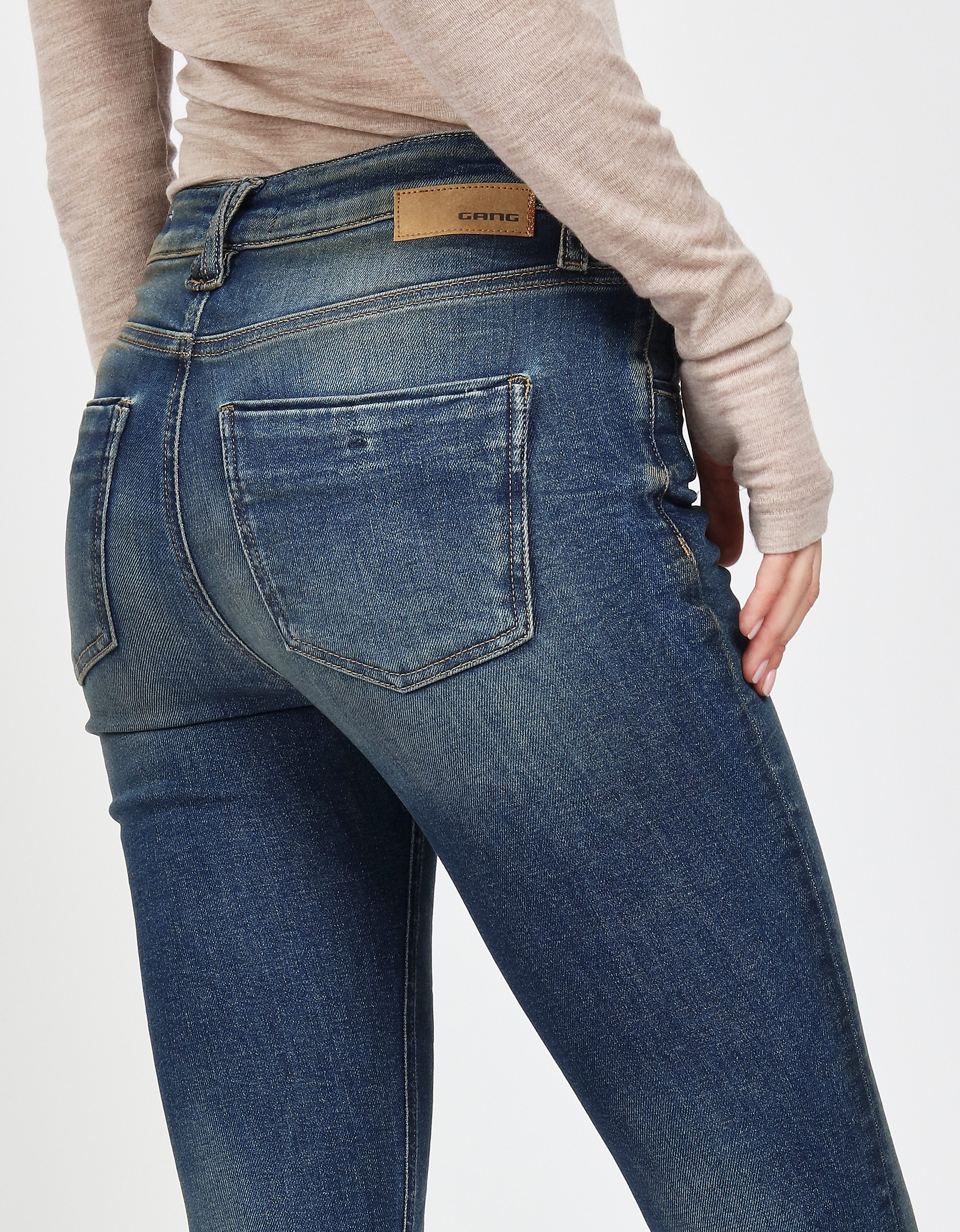 GANG Skinny-fit-Jeans 94LAYLA mit Used-Effekten