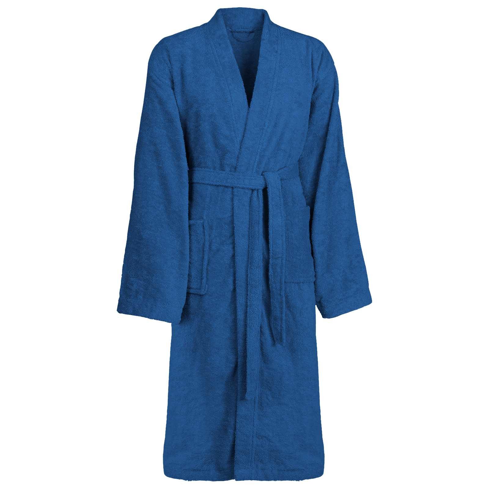 vidaXL Bademantel Bademantel KINN Blau XXL Baumwolle, Baumwolle günstig online kaufen