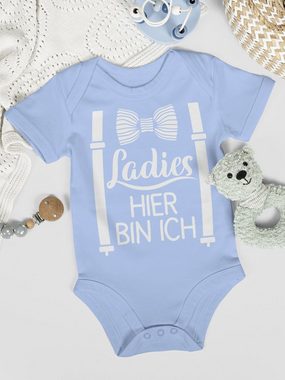 Shirtracer Shirtbody Ladies hier bin ich Sprüche Baby