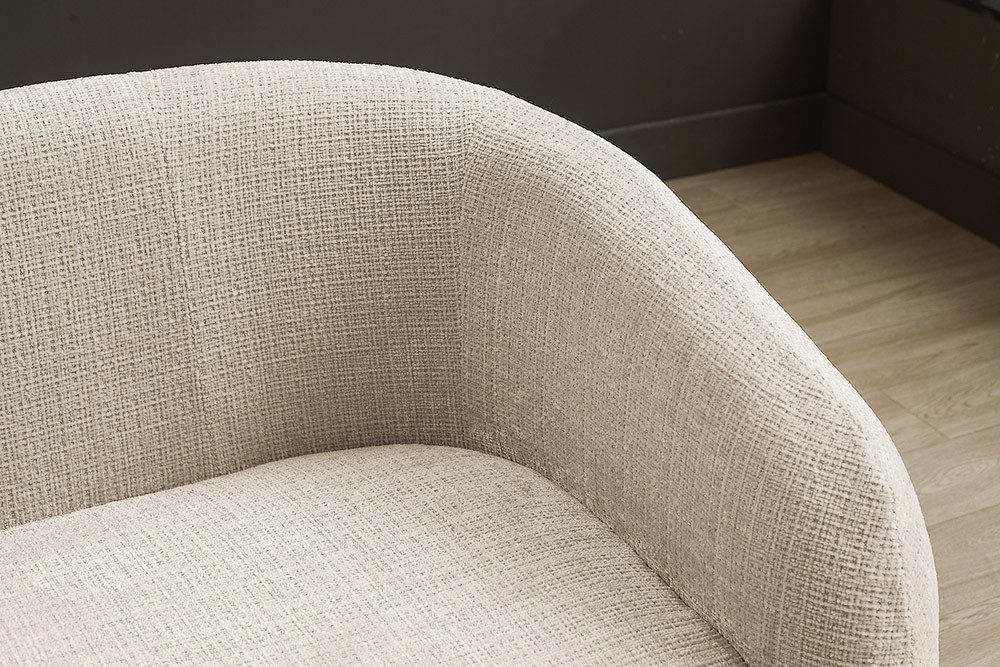 riess-ambiente 3-Sitzer VOGUE 200cm beige – Sofa, Chenille Cremona, Schaumstoff, modern, Einzelartikel 1 Teile, gepolsterte Stoff-Couch mit 3 Sitzplätzen – idea – Bild 5 von 5