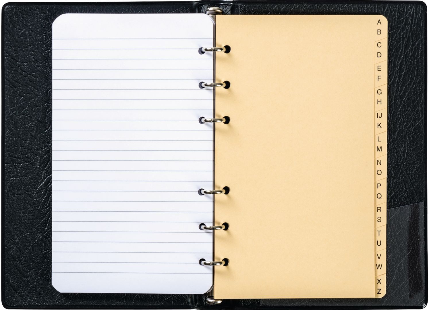 BRUNNEN Präsentationsordner Ringbuch Kunstleder 6 Ringe 10mm incl. Einlage schwarz