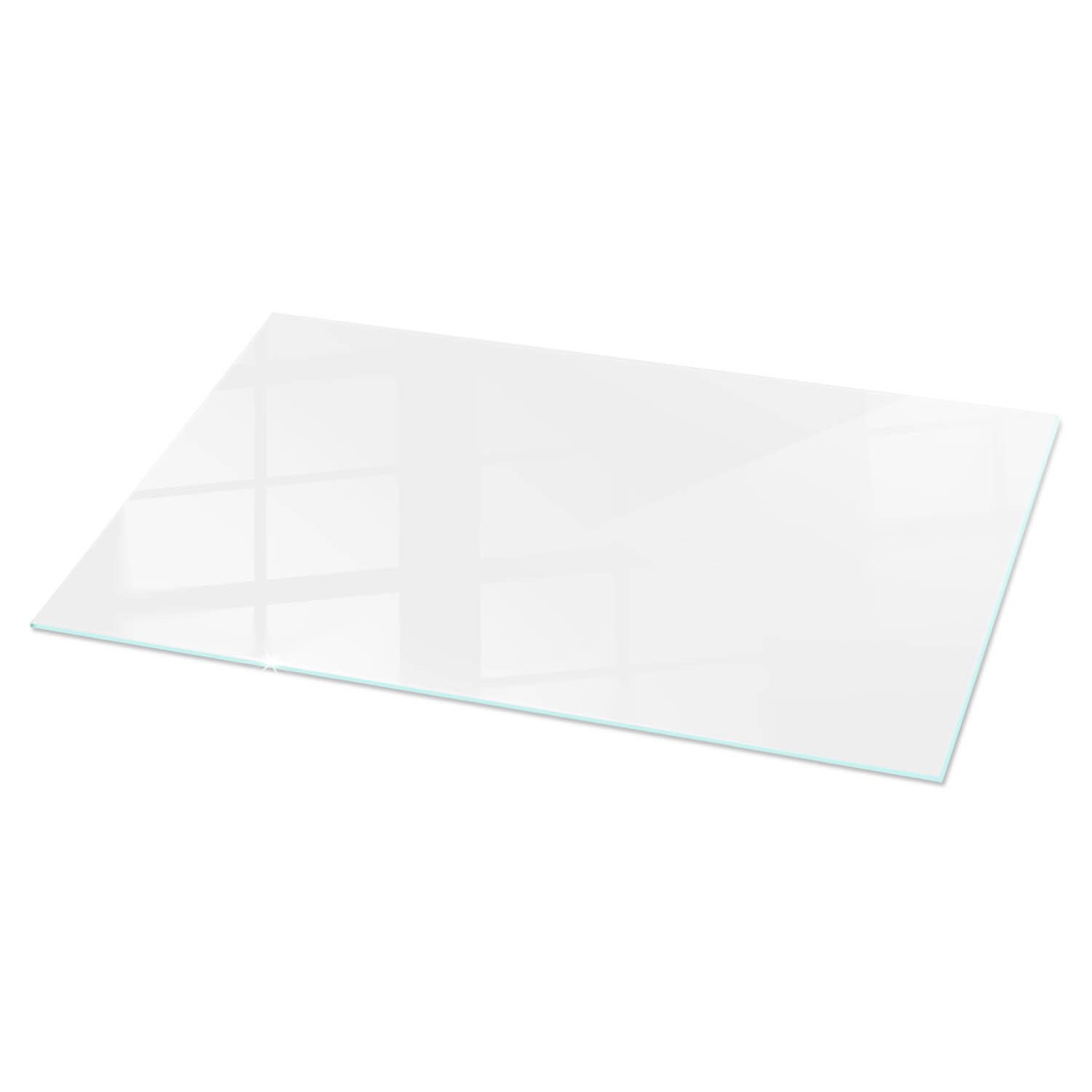 Tulup Tischplatte Tisch Glasplatte Ersatz Glatte weiße Farbe Ersatzplatte Glas