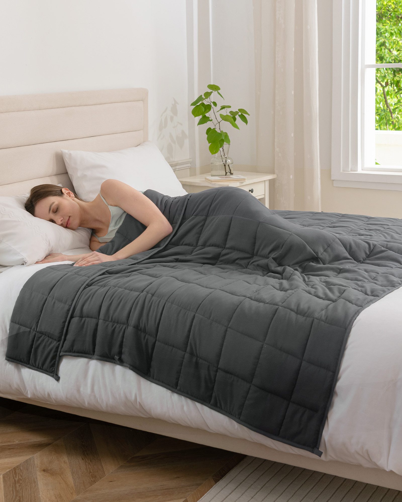 Good Nite Gewichtsdecke Gewichtsdecke Weighted Blanket Anti Stress Therapiedecke, schwere Decke Anti Erwachsene-Angst & Stress für tiefen Schlaf